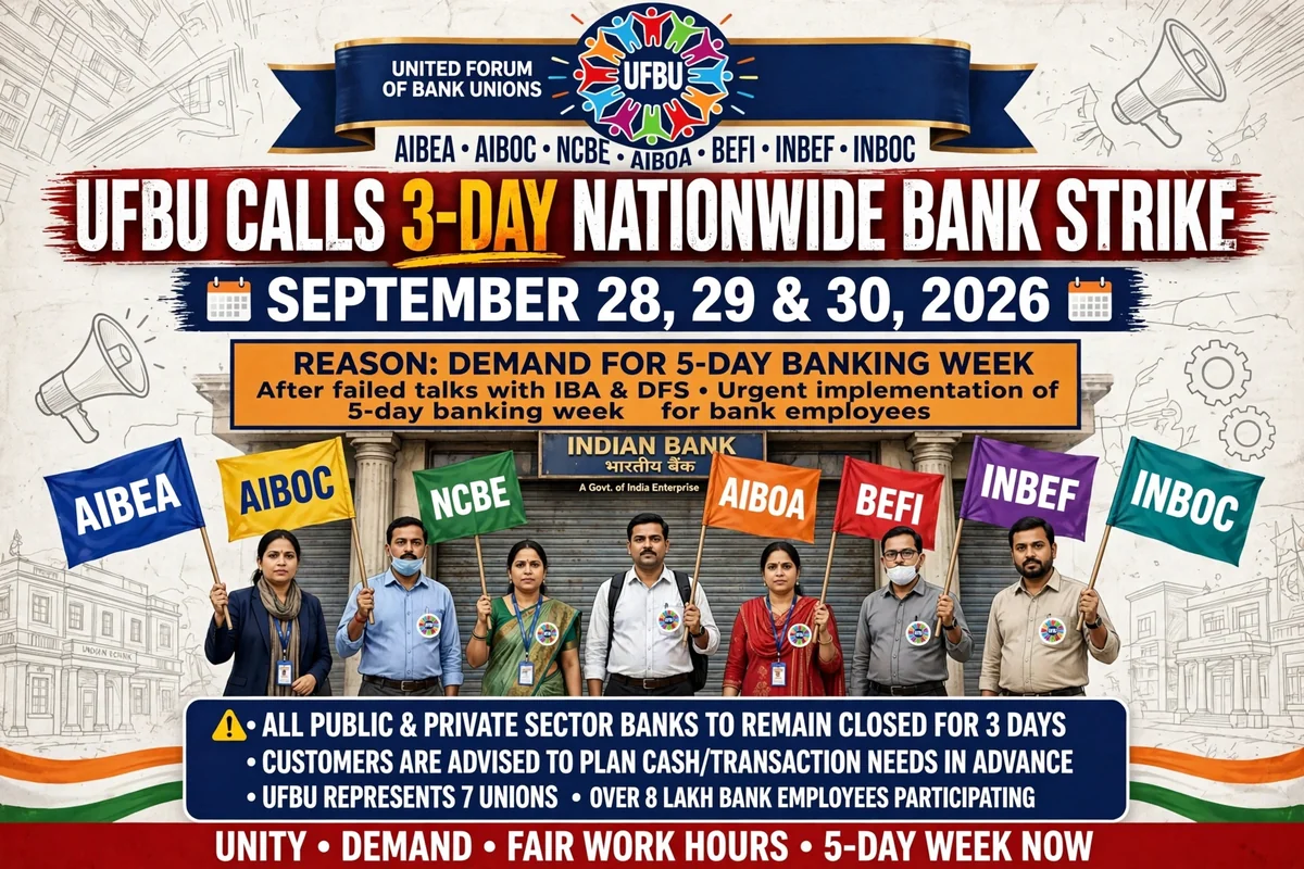 Read more about the article UFBU Bank Strike Sept 2026: Timeline, Sunday Opening, Risks